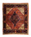 Tapis persan - Nomadic carré  - 91 x 77 cm - rouge clair