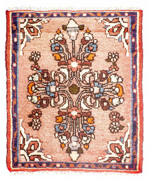 Tapis persan - Classique - 66 x 54 cm - rouge clair