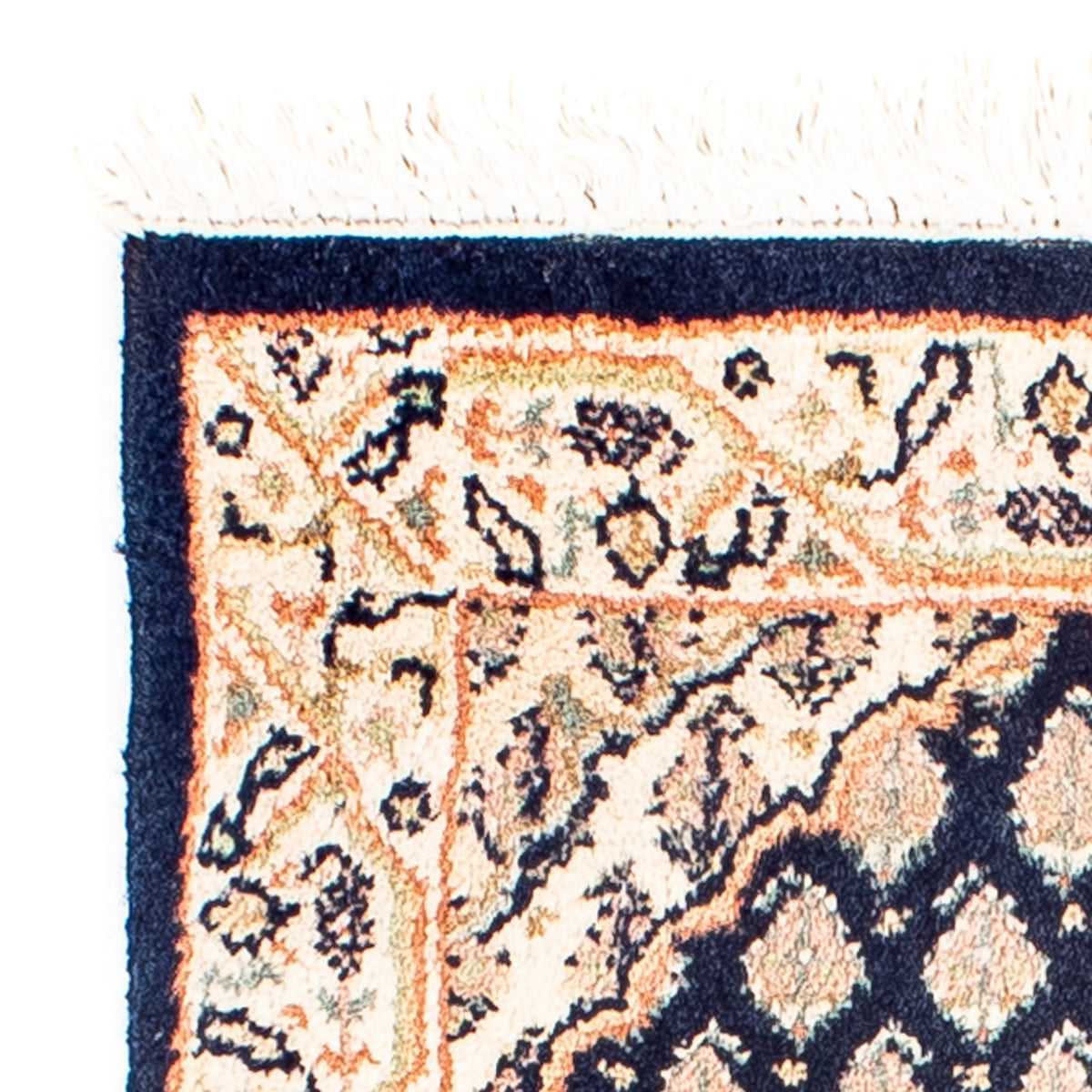 Tapis oriental - Mir - Indus - 54 x 40 cm - bleu foncé