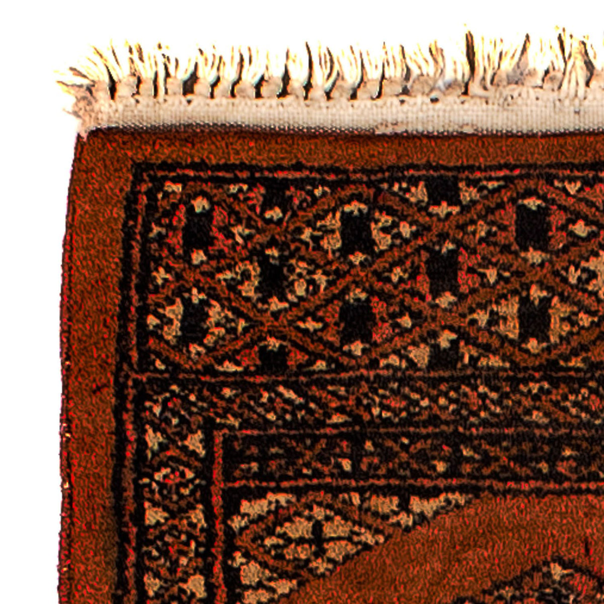 Tapis Pakistani - 63 x 32 cm - rouge foncé