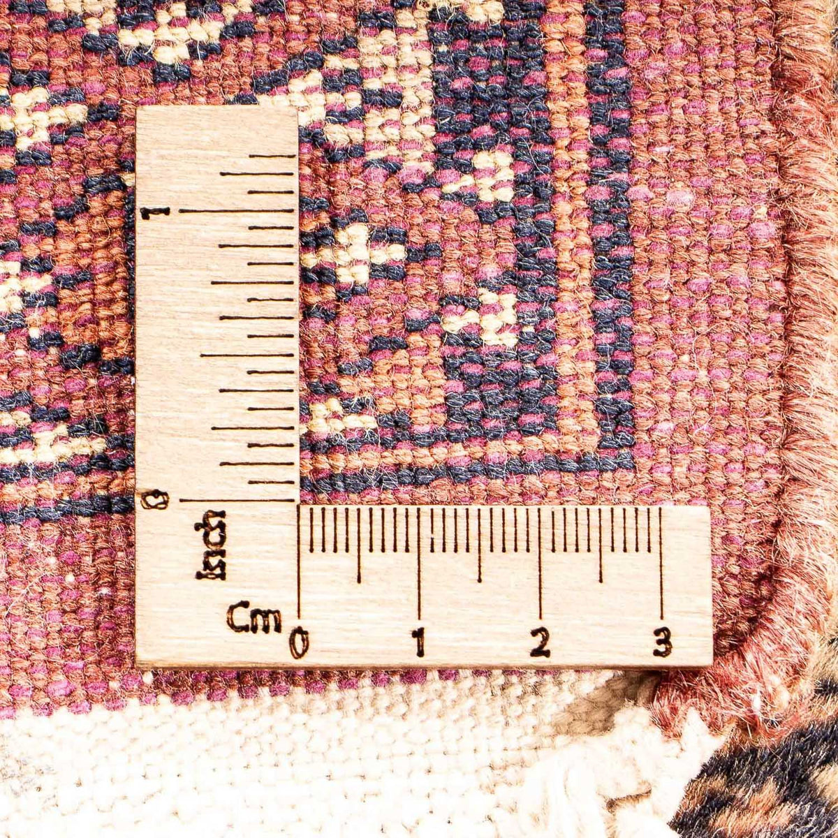 Tapis Pakistani - 63 x 32 cm - rouge foncé