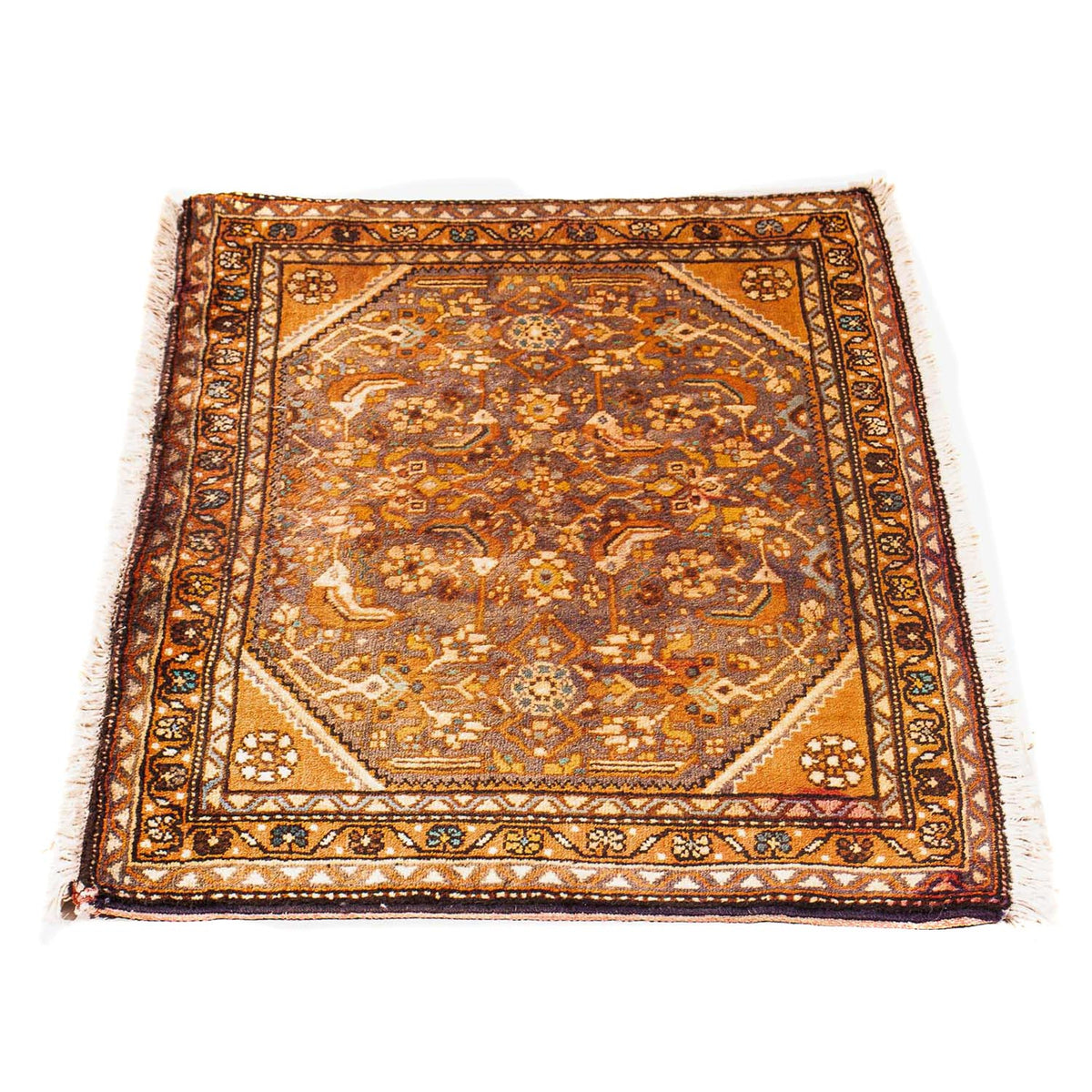 Tapis persan - Classique - 98 x 68 cm - marron