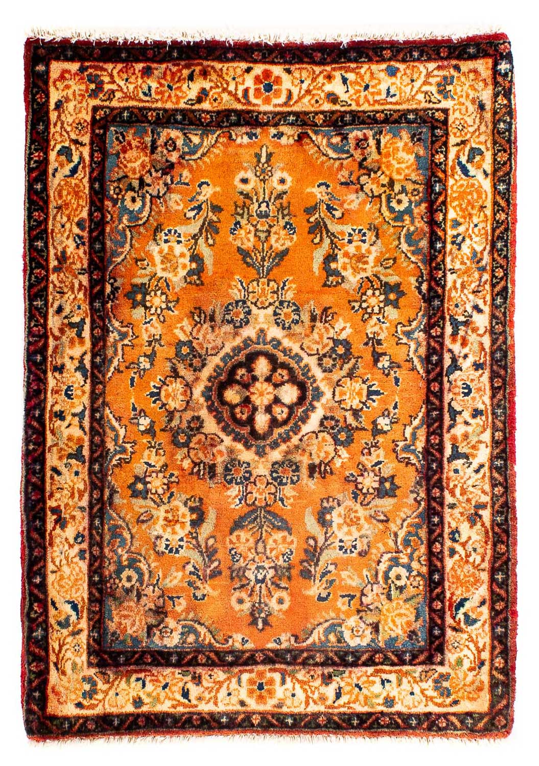 Tapis persan - Classique - 100 x 70 cm - or