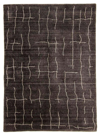 Tapis Gabbeh - Loribaft Indus - 200 x 142 cm - marron foncé