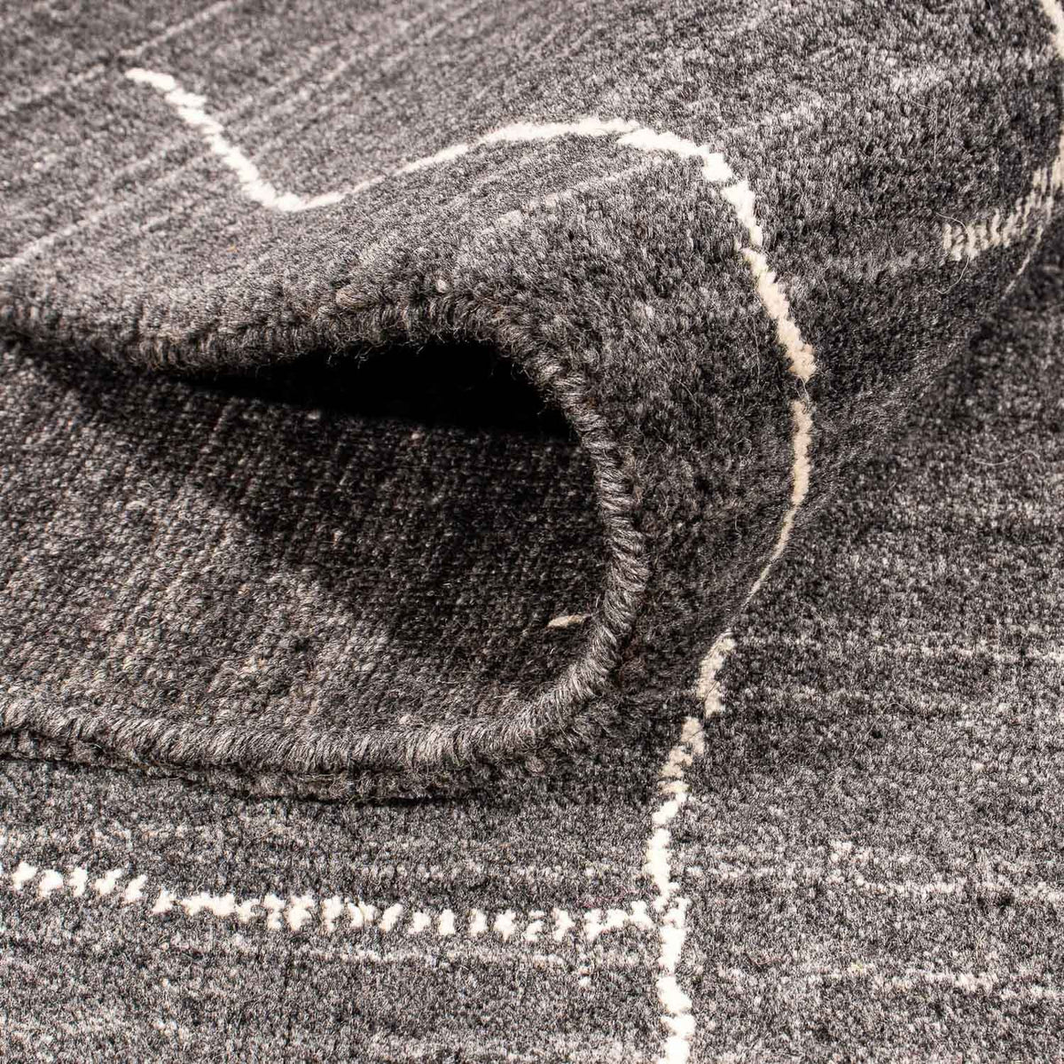 Tapis Gabbeh - Loribaft Indus - 200 x 142 cm - marron foncé