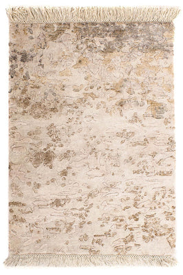 Tapis design - 90 x 60 cm - marron clair