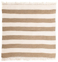 Tapis Kelim - Tendance carré  - 68 x 64 cm - beige