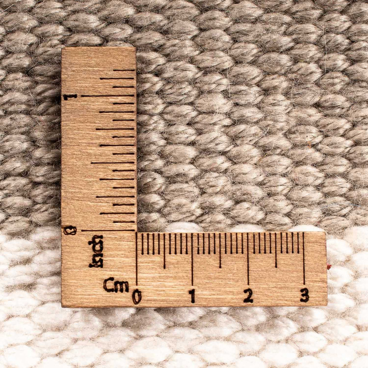 Tapis Kelim - Tendance carré  - 68 x 64 cm - beige