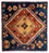 Tapis persan - Nomadic carré  - 70 x 68 cm - bleu foncé