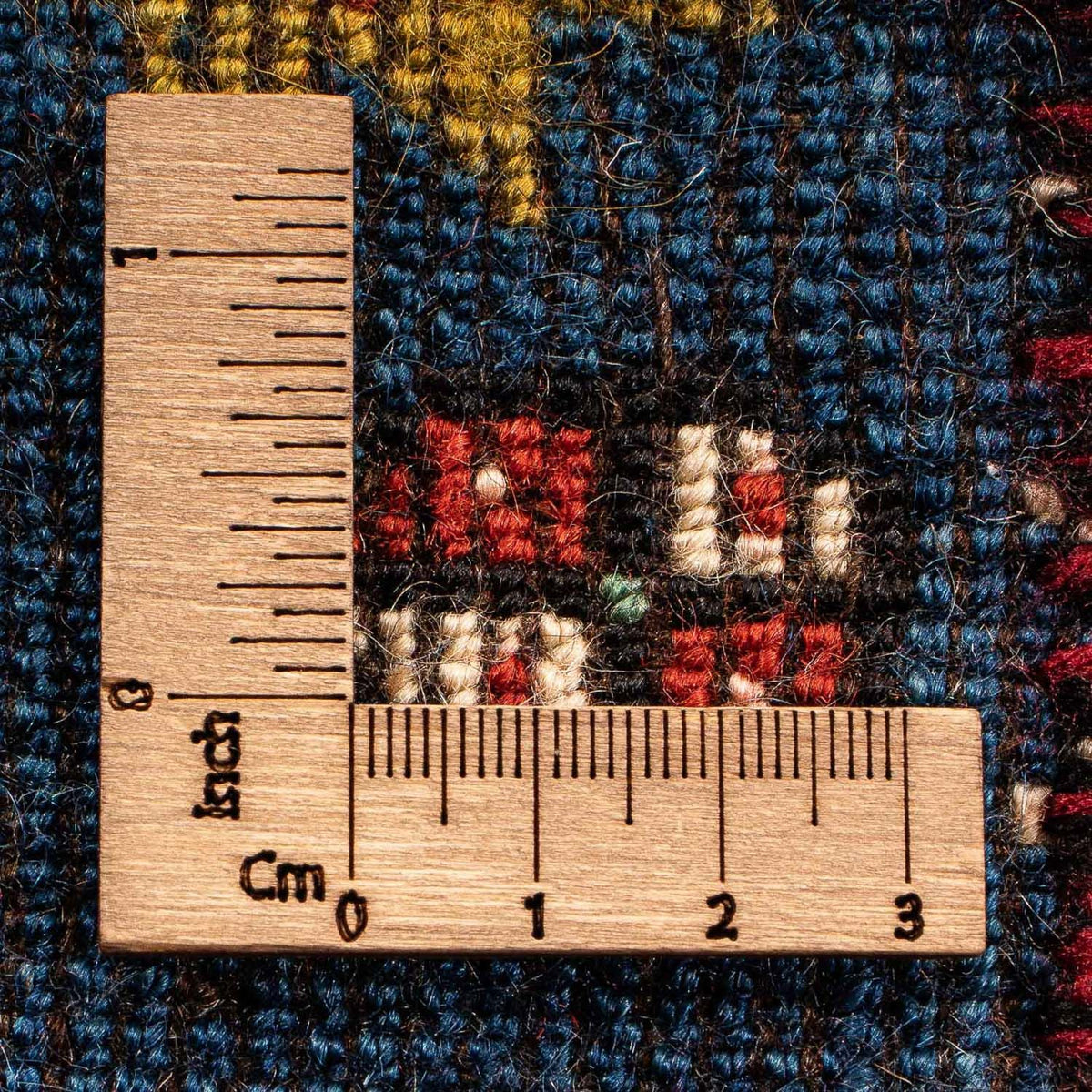 Tapis persan - Nomadic carré  - 70 x 68 cm - bleu foncé