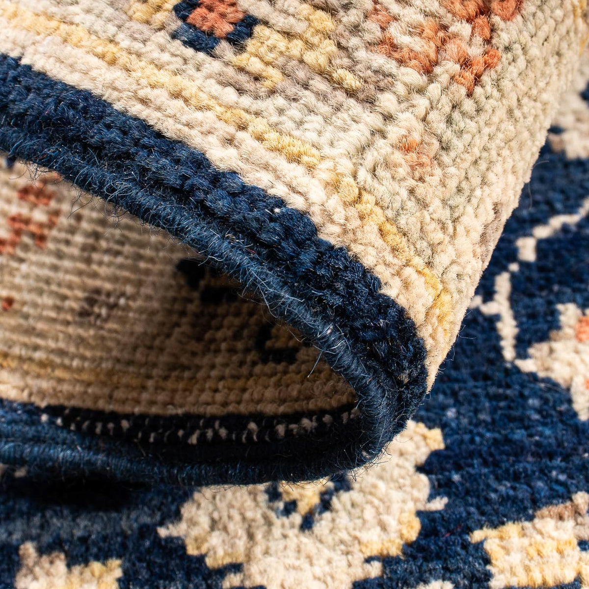 Tapis Ziegler - 91 x 63 cm - bleu foncé