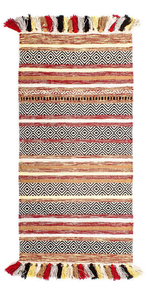 Tapis Kelim - Tendance - 120 x 58 cm - multicolore