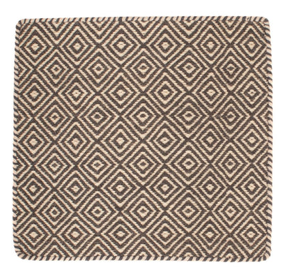 Tapis Kelim - Tendance carré  - 45 x 45 cm - multicolore