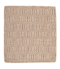 Tapis Kelim - Tendance carré  - 46 x 45 cm - marron clair