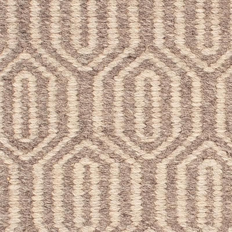 Tapis Kelim - Tendance carré  - 46 x 45 cm - marron clair