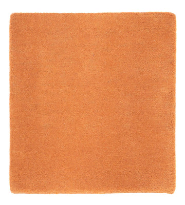 Tapis Népalais carré  - 49 x 44 cm - orange