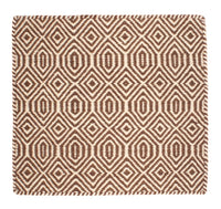 Tapis Kelim - Tendance carré  - 45 x 45 cm - multicolore