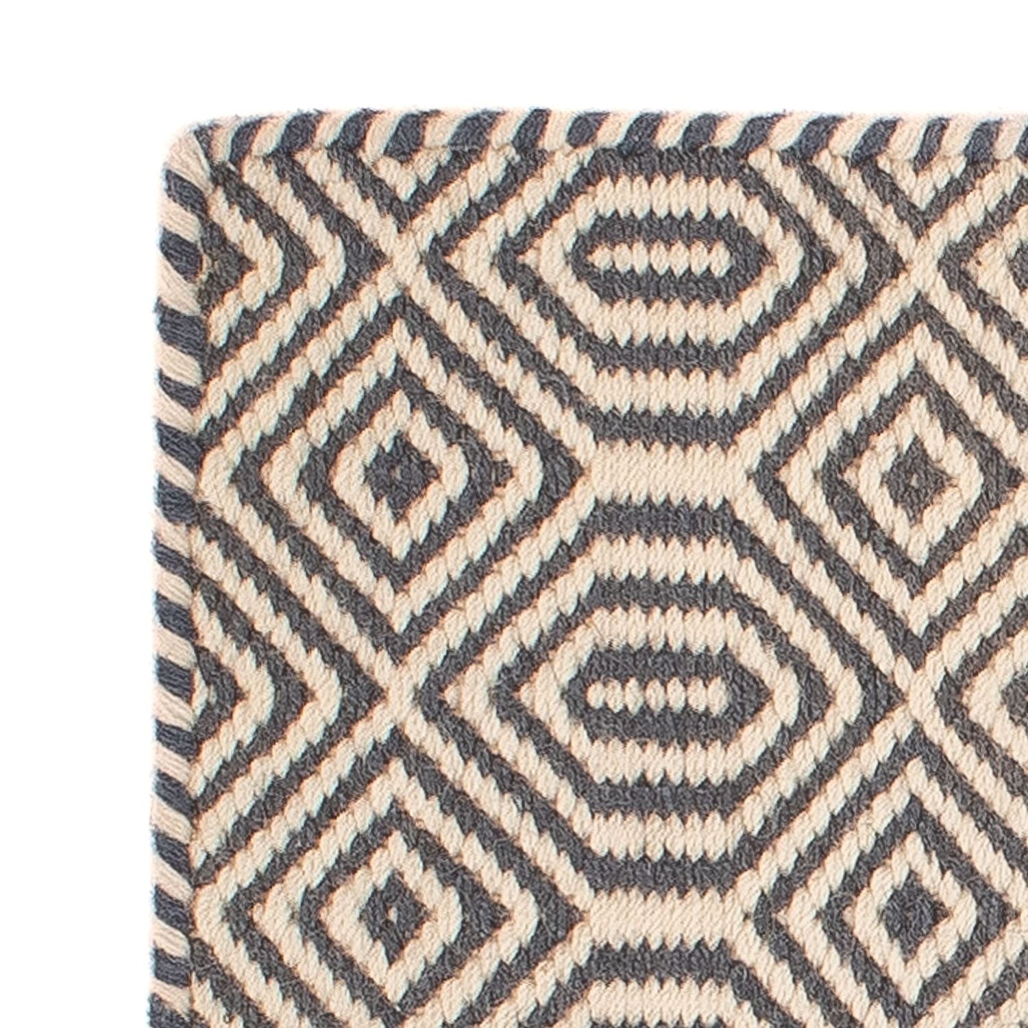 Tapis Kelim - Tendance carré  - 47 x 44 cm - multicolore