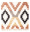 Tapis Kelim - Tendance carré  - 69 x 67 cm - beige