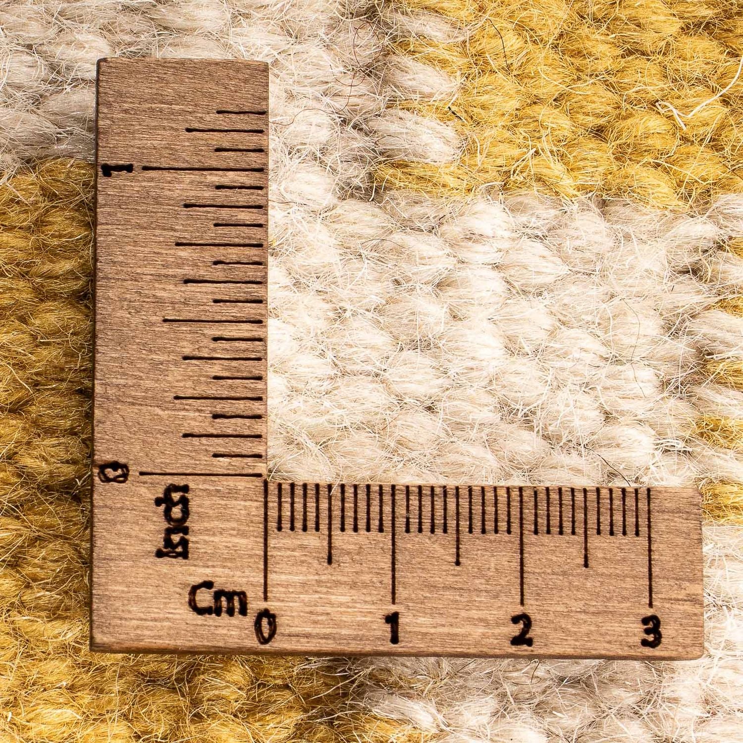 Tapis Kelim - Tendance carré  - 80 x 72 cm - beige