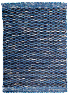 Tapis Kelim - Tendance - 88 x 62 cm - bleu foncé