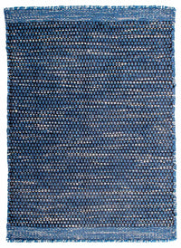 Tapis Kelim - Tendance - 88 x 62 cm - bleu foncé
