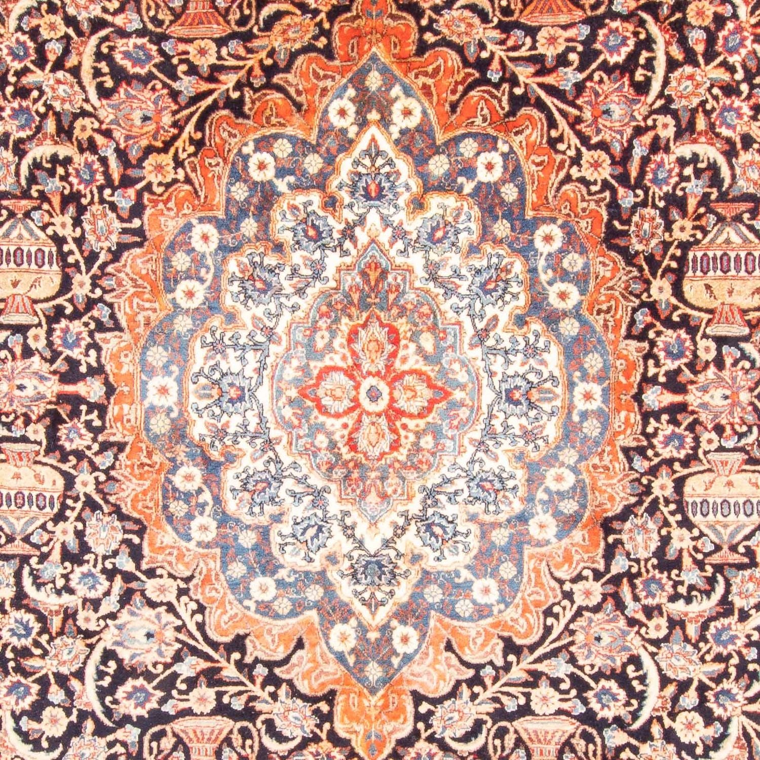 Tapis persan - Classique - 400 x 293 cm - bleu foncé