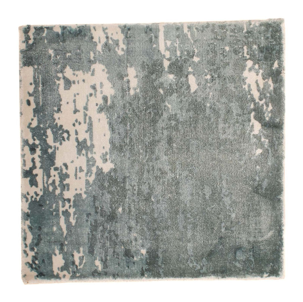 Tapis en viscose carré  - 55 x 51 cm - multicolore