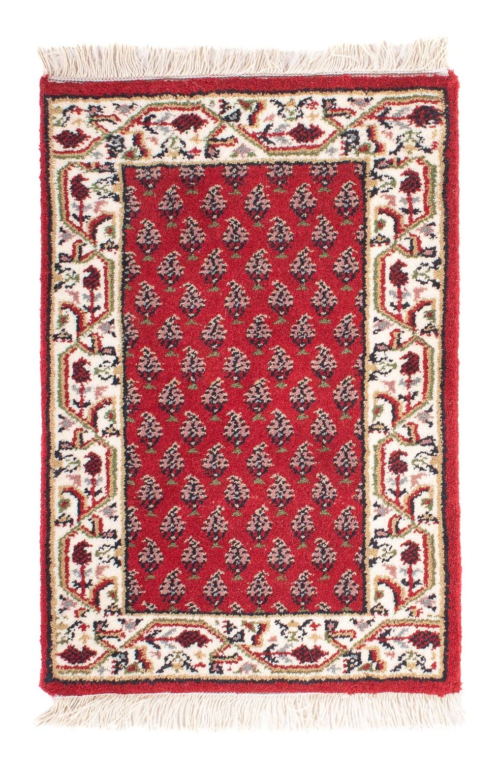 Tapis oriental - Mir - Indus - 61 x 41 cm - rouge