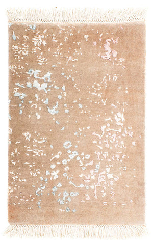 Tapis design - 88 x 63 cm - marron clair