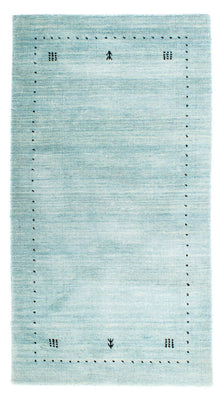 Tapis Gabbeh - Loribaft Indus - 140 x 70 cm - bleu clair