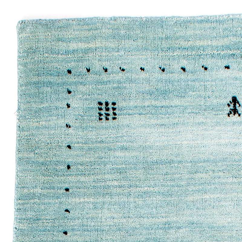 Tapis Gabbeh - Loribaft Indus - 140 x 70 cm - bleu clair