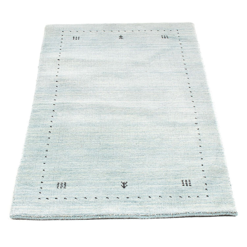 Tapis Gabbeh - Loribaft Indus - 140 x 70 cm - bleu clair