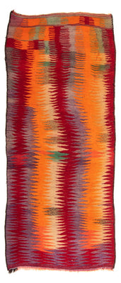 Tapis de couloir Tapis Kelim - Vieux - 265 x 125 cm - multicolore