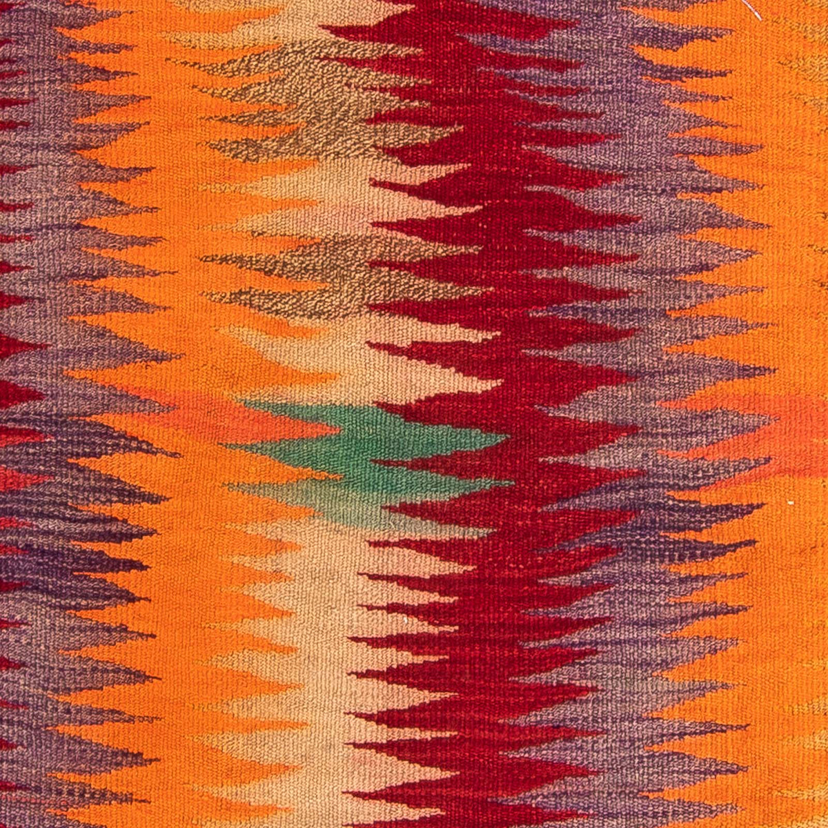 Tapis de couloir Tapis Kelim - Vieux - 265 x 125 cm - multicolore