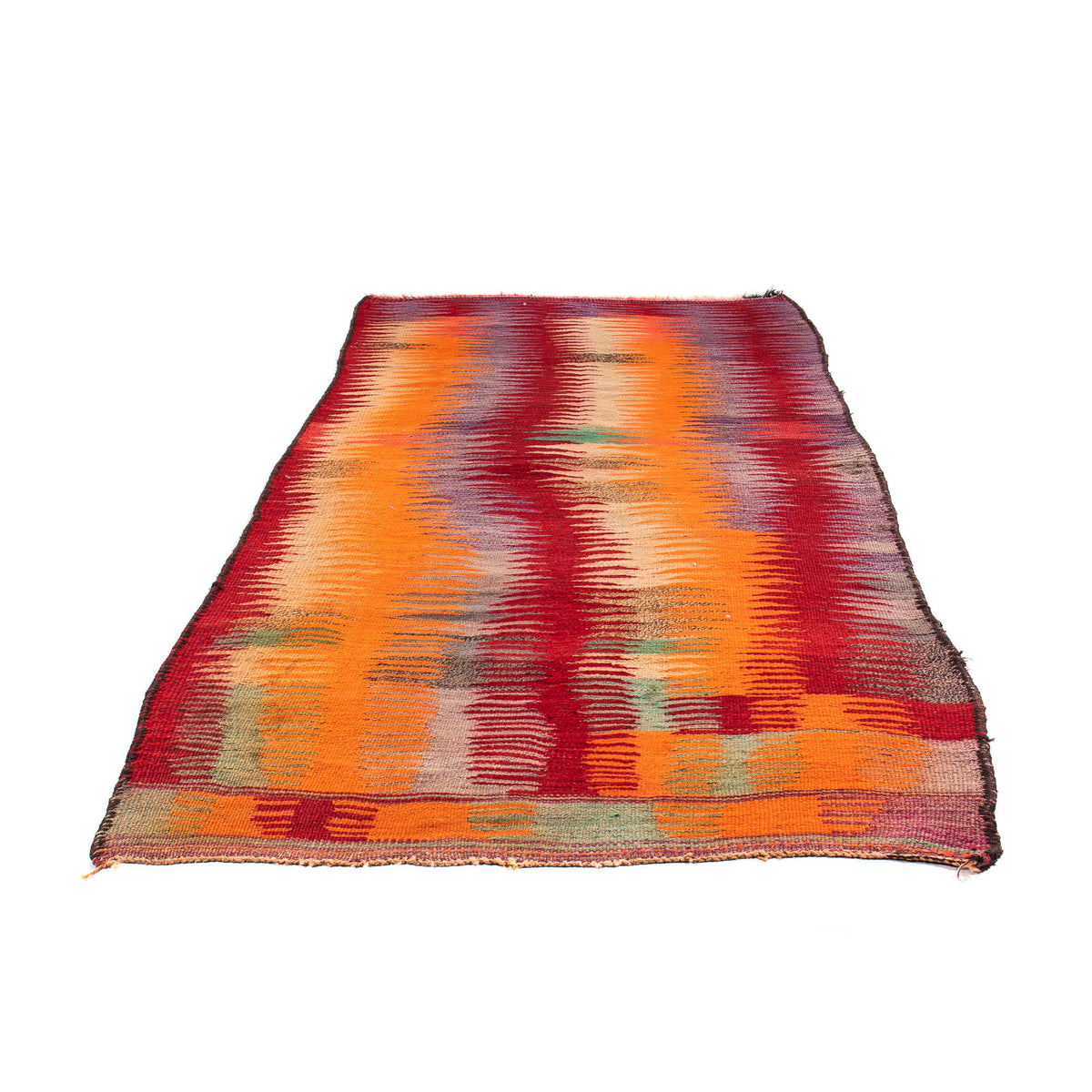 Tapis de couloir Tapis Kelim - Vieux - 265 x 125 cm - multicolore