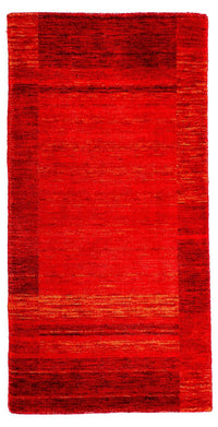 Tapis Gabbeh - Loribaft Indus - 142 x 77 cm - rouge