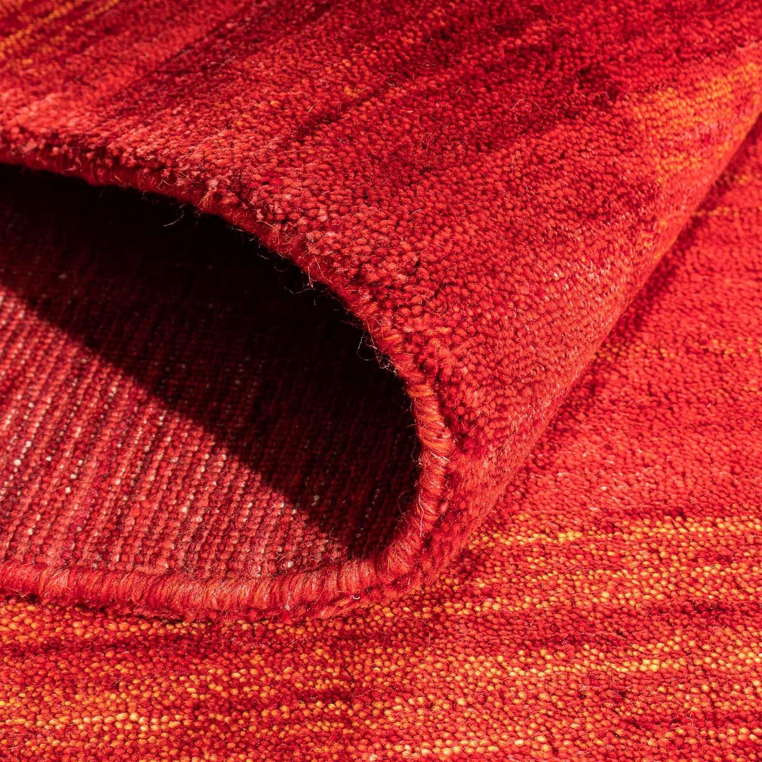 Tapis Gabbeh - Loribaft Indus - 142 x 77 cm - rouge