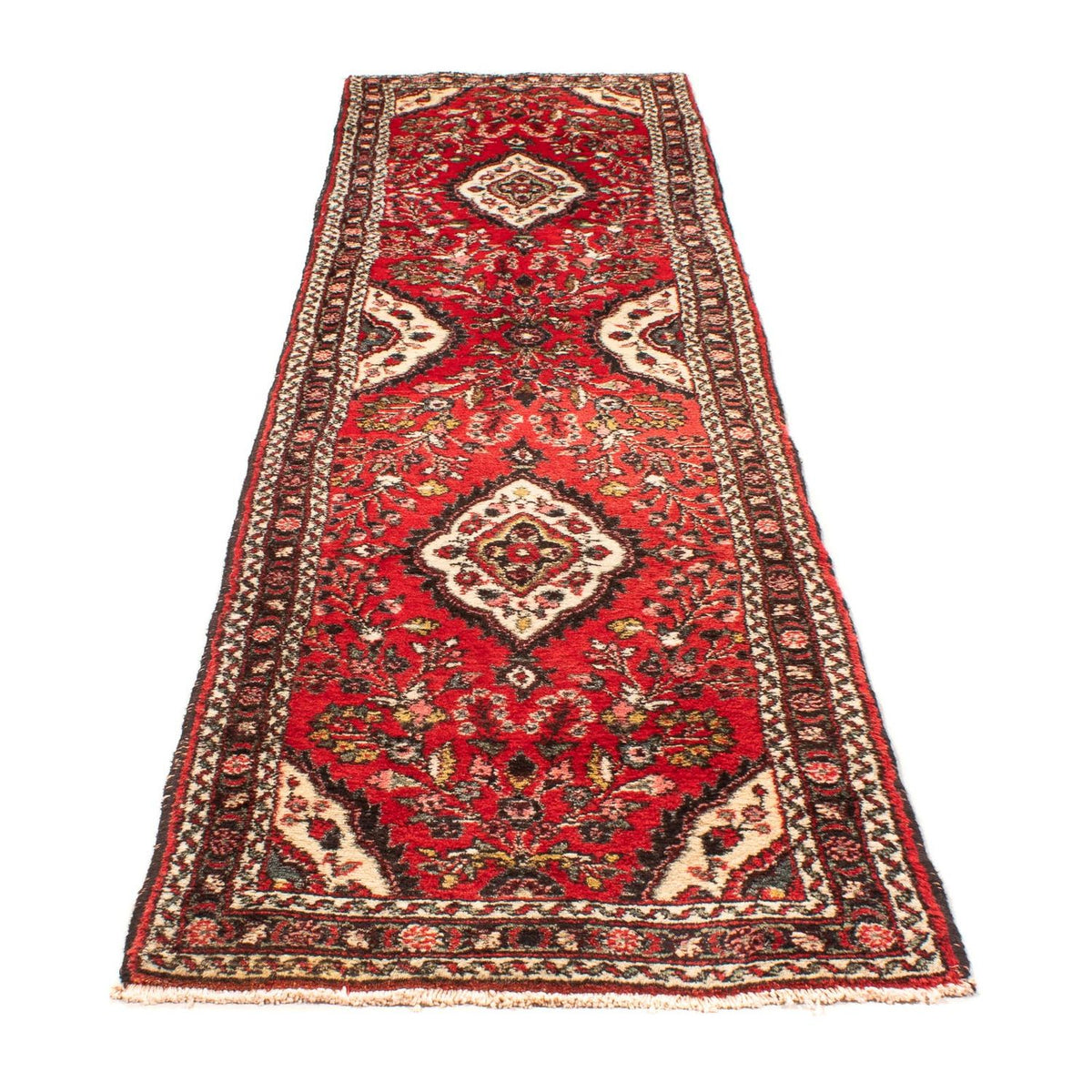 Tapis de couloir Tapis persan - Nomadic - 312 x 78 cm - rouge