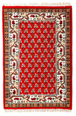 Tapis oriental - Mir - Indus - 93 x 60 cm - rouge