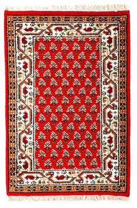 Tapis oriental - Mir - Indus - 93 x 60 cm - rouge