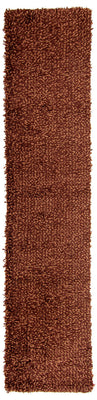 Tapis de couloir Tapis à poils longs - 295 x 66 cm - marron