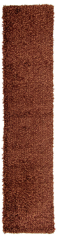 Tapis de couloir Tapis à poils longs - 295 x 66 cm - marron
