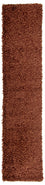 Tapis de couloir Tapis à poils longs - 295 x 66 cm - marron