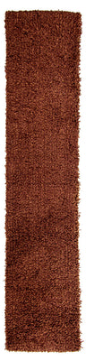 Tapis de couloir Tapis à poils longs - 304 x 65 cm - marron