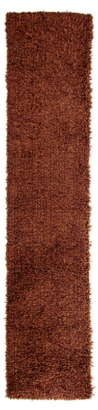 Tapis de couloir Tapis à poils longs - 304 x 65 cm - marron