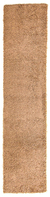 Tapis de couloir Tapis à poils longs - 310 x 65 cm - marron clair