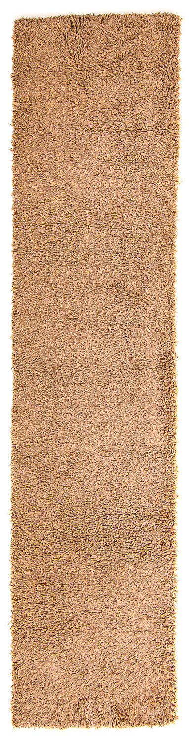 Tapis de couloir Tapis à poils longs - 310 x 65 cm - marron clair