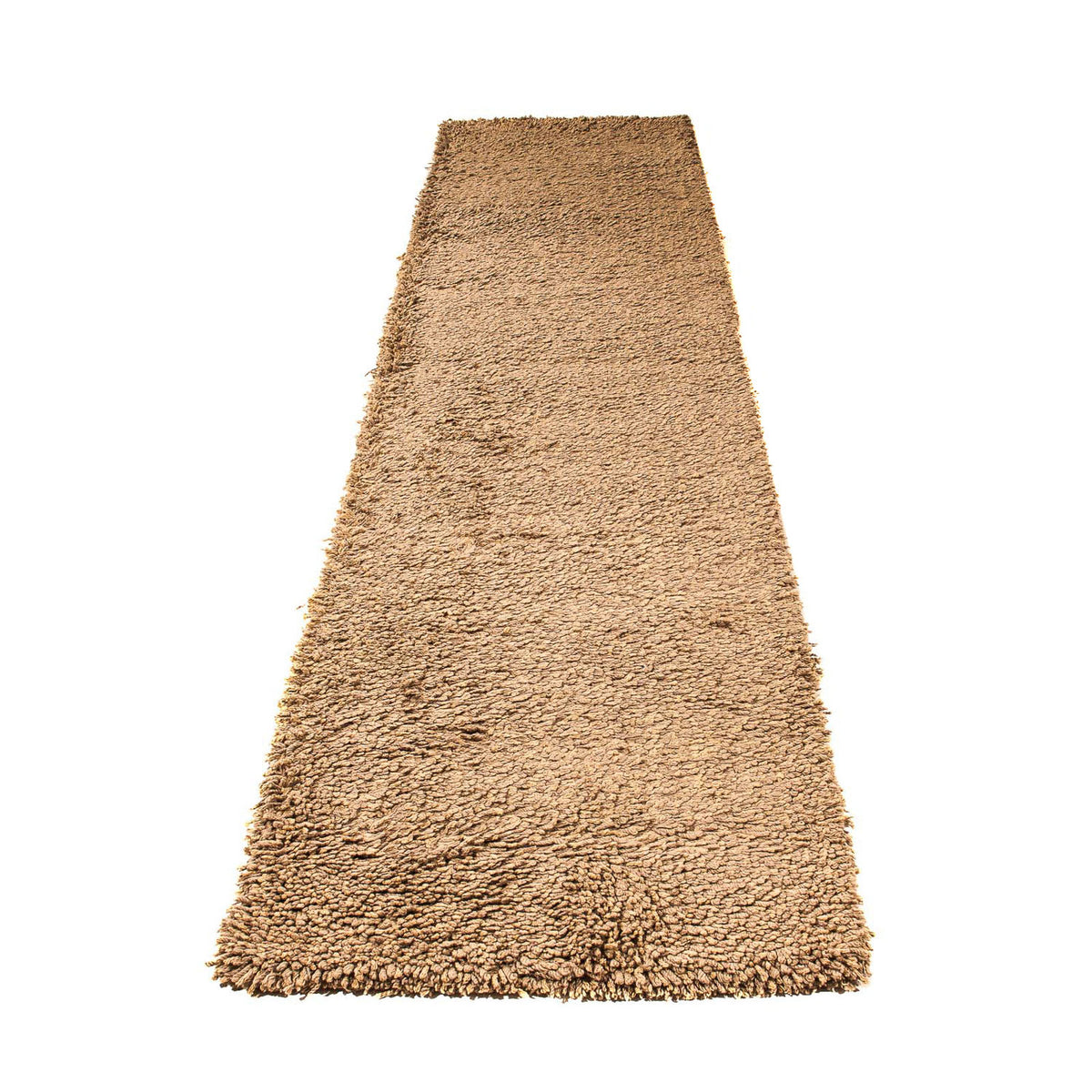 Tapis de couloir Tapis à poils longs - 310 x 65 cm - marron clair