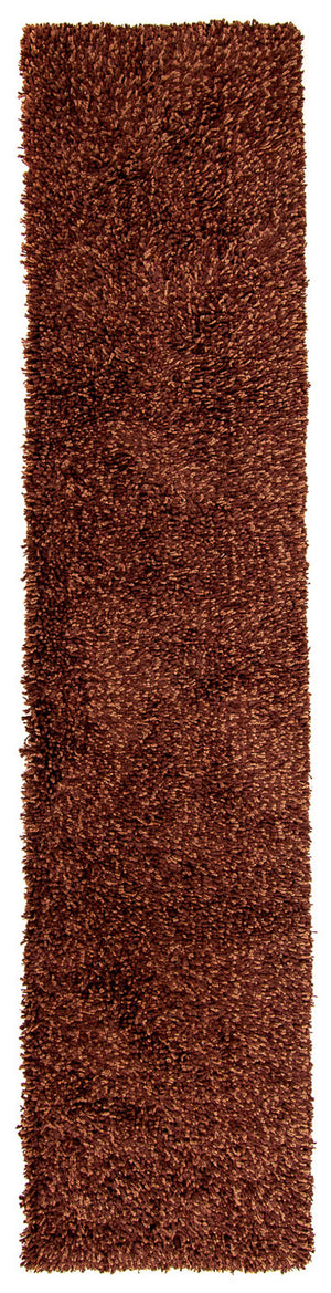 Tapis de couloir Tapis à poils longs - 300 x 65 cm - marron